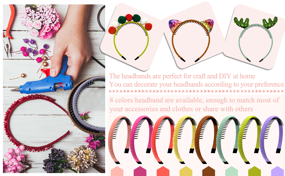 the teeth headbands are perfect for craft and DIY at home, creating the ideal hair headbands
