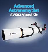 SVBONY SV503 Telescope, 80ED F7 Telescope OTA with Focal Length 560mm, Compact and Portable Tube ...