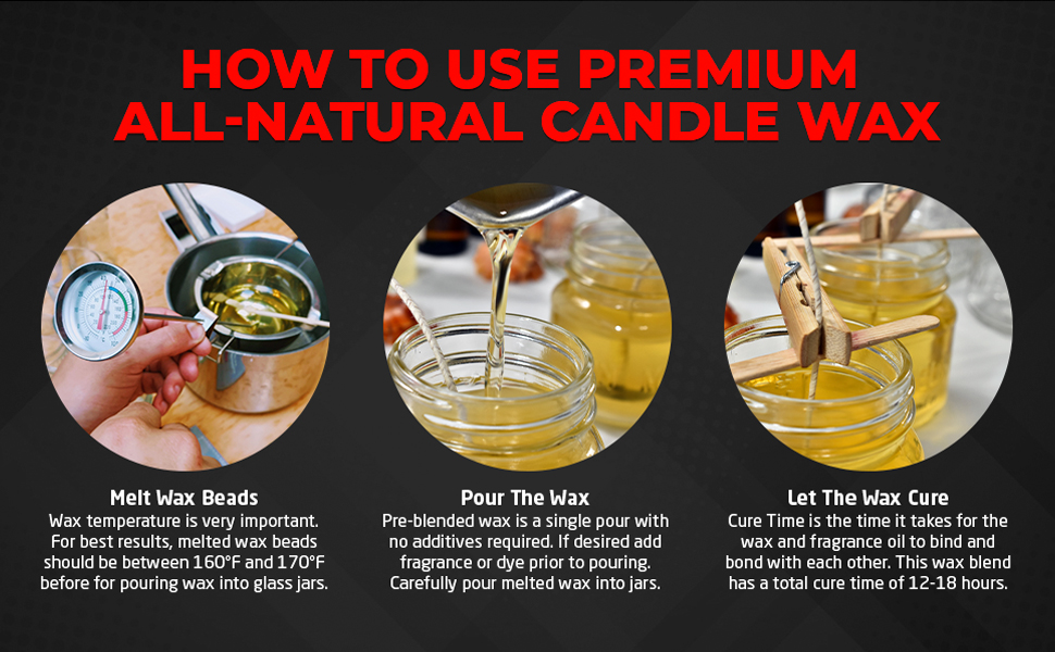 Blended Waxes, Inc. Apricot Soy Coconut Wax for Candle Making AllNatural Single