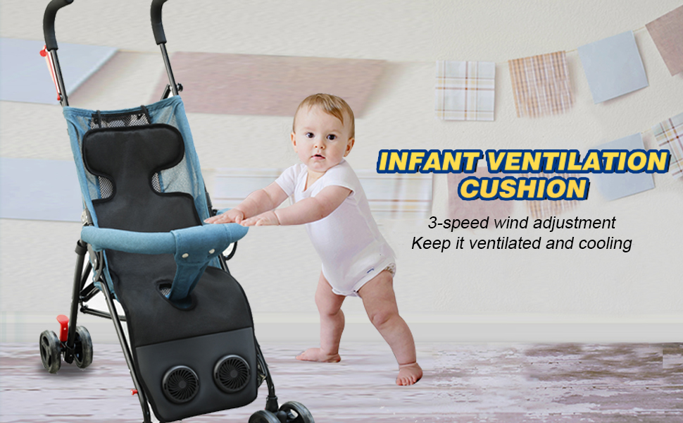 DE.HOME Baby Car seat Cooler Pad, Summer Breathable ice Seat Cooling Cushion