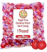 Sugar Free Cinnamon Hard Candy Arcor- 1lb Bulk Bag (Approx. 80 pieces), Individually Wrapped | Pr...