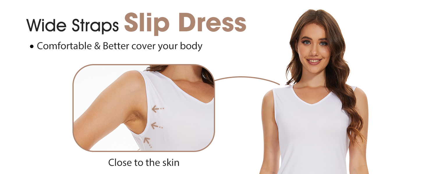 wide straps slip