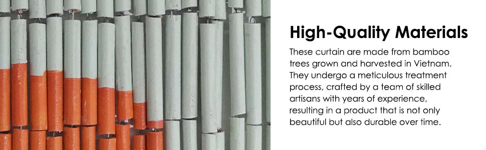 bamboo curtain wall art door beads doorway beaded room divider