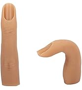 Silicone Nail Training Finger, Nail Practice Fingers for Acrylic Nails, Yokilly Flexible Nail Art...