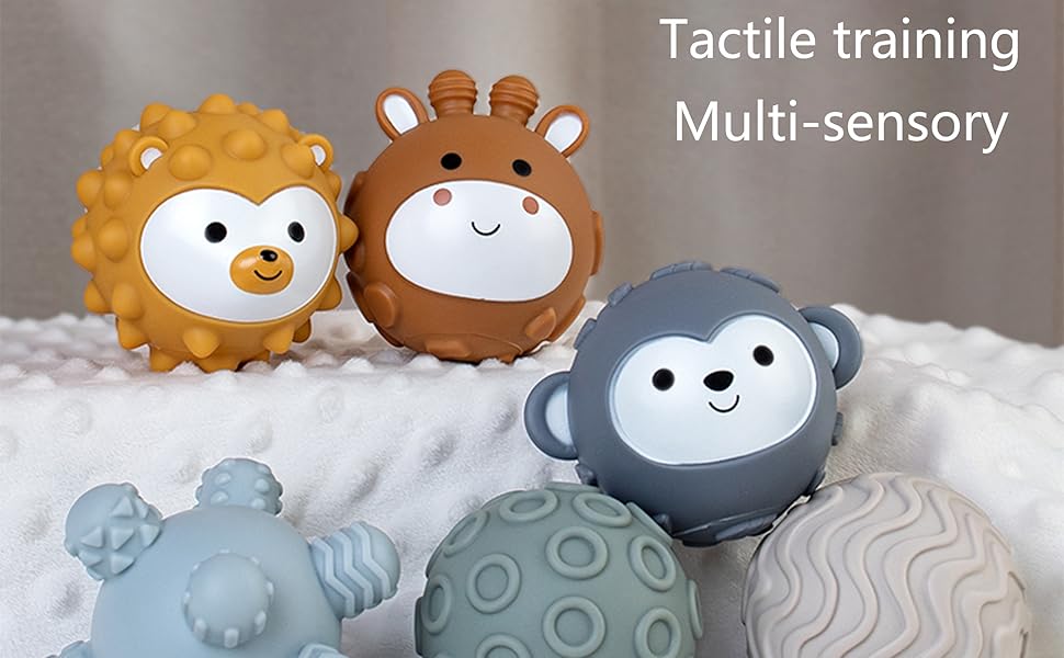Soft Infant Teething Toys & Sensory Balls for Toddlers 06-18 Months