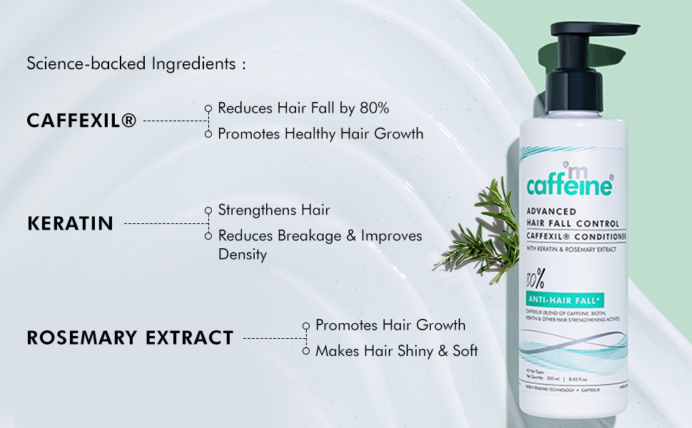 mcaffeine products conditioner shampoo hair fall control caffexil for women men care