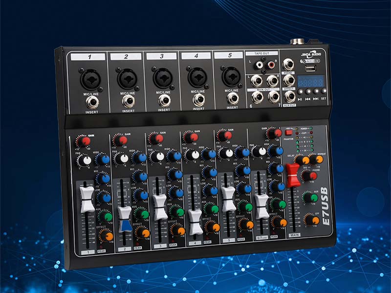 Amazon.com: Dj Mixers 7 Channel Audio Mixer Sound Board with