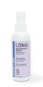 Lafe's Lavender Aloe spray Deodorant Spray