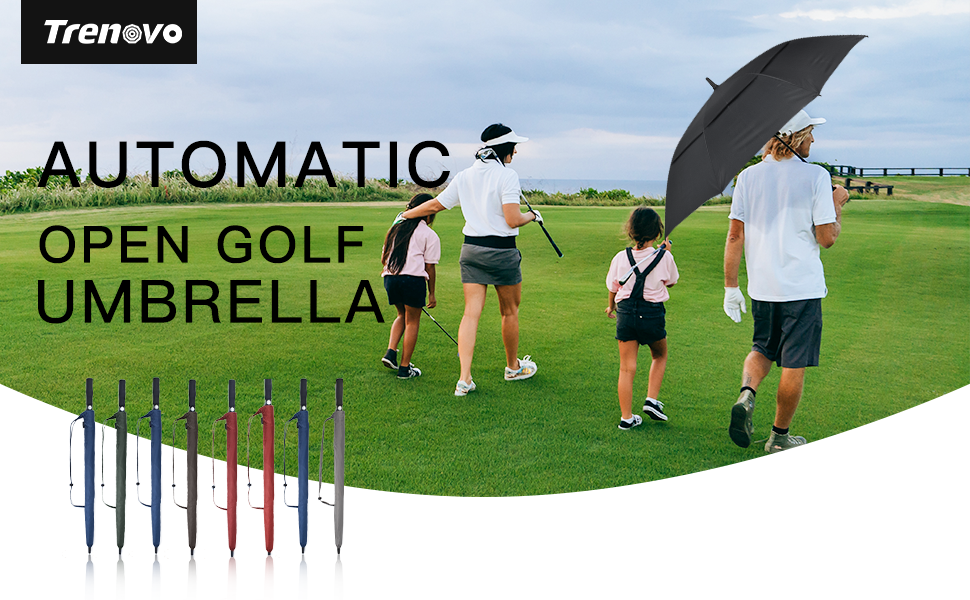 Trenovo Automatic Open Golf Umbrella, 47/62/68 Inch Extra Large Umbrella Oversize