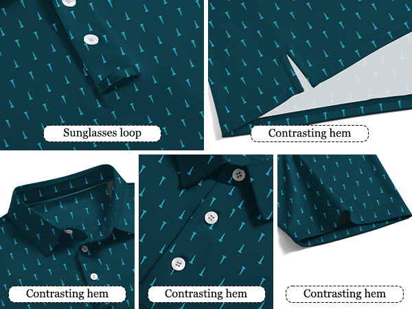 Collared Golf Polo Shirt for Men