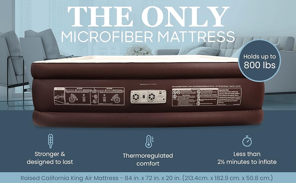 Englander First Ever Microfiber California King Air Mattress, Luxury