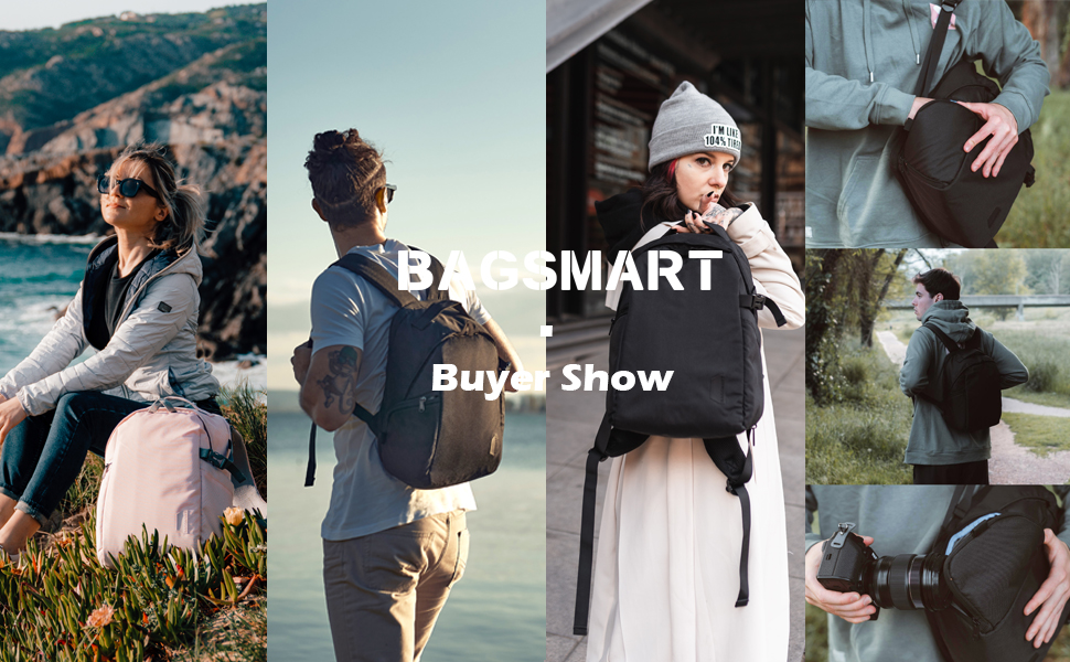 Bagsmart Kamerarucksack, DSLR SLR Kamera-Tasche, Passend für 15,6-Zoll Laptops, Wasserfeste Fotorucksack mit Regenschutz 4d443383 363e 4d85 B62a B1d2fce7ca34. CR0,0,970,600 PT0 SX970 V1