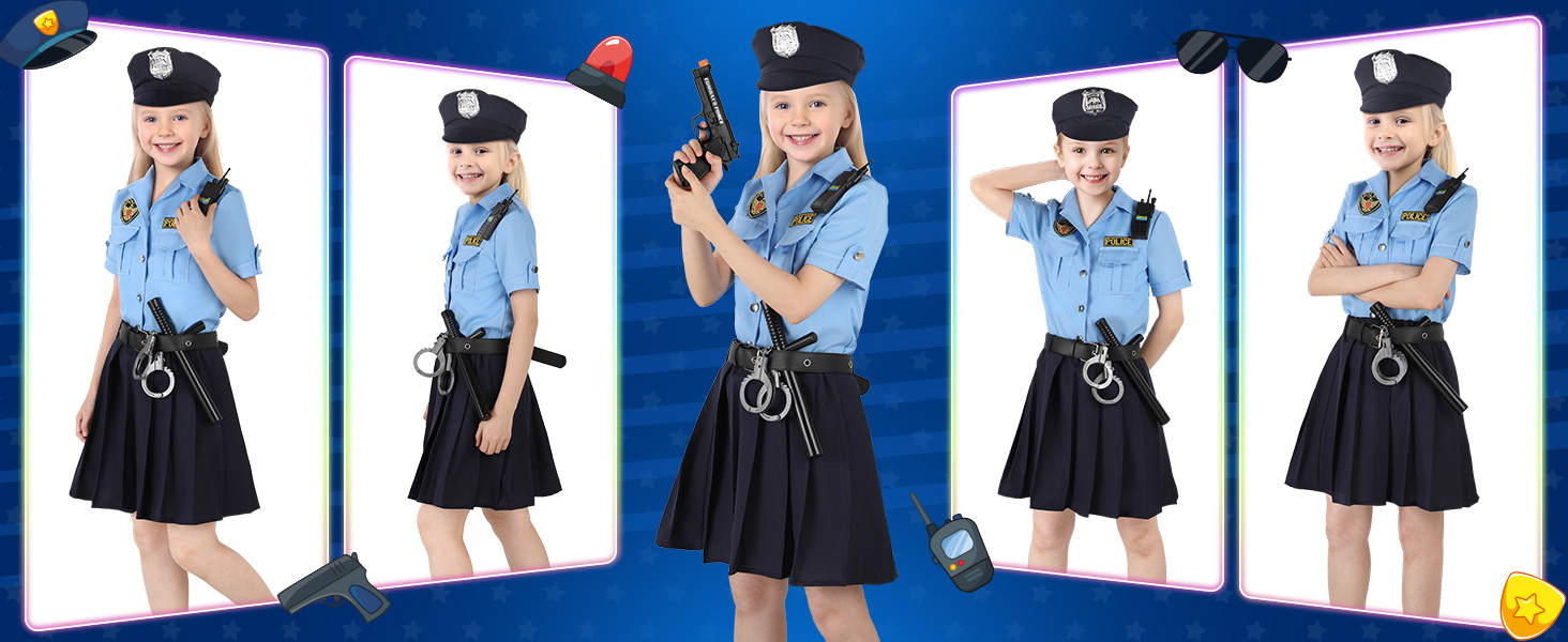 kids police officer costume