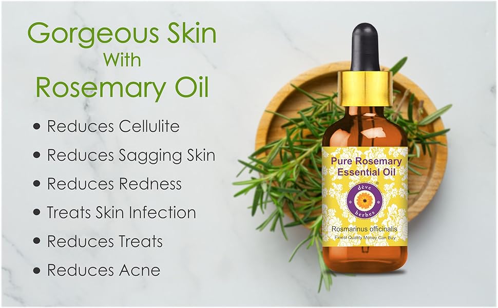 Buy Deve Herbes Rosemary Essential Oil (Rosmarinus officinalis) Natural