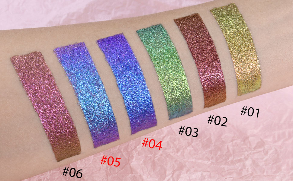Duochrome MultiChrome Chameleon Liquid Metallic Eyeshadow