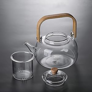 tetera de vidrio tetera de vidrio tetera tetera de vidrio con infusor 