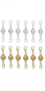 12PCS Magnetic Lobster Clasps