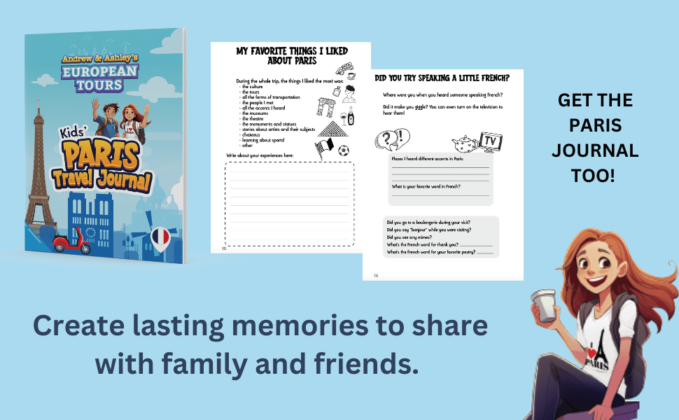 kids Paris Travel Journal