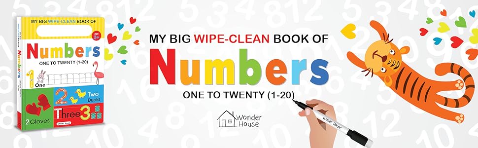 My Big Wipe And Clean Book of Numbers for Kids: 1 to 20