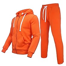 orange tracksuits men