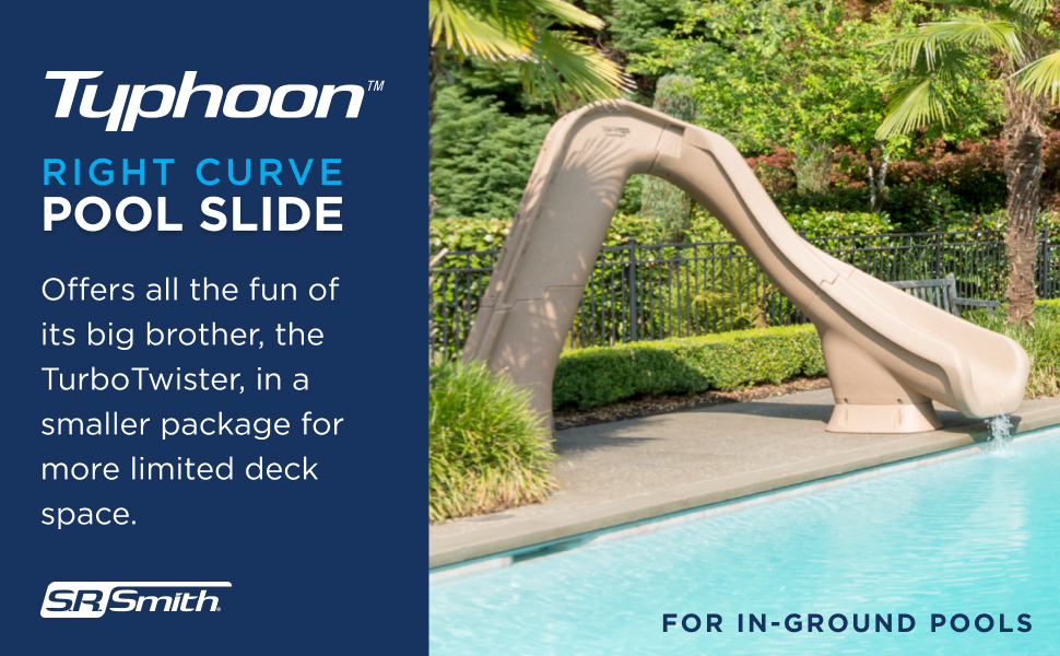 S.R. Smith Typhoon Pool Slide in Sandstone - Amazon Affiliate Link