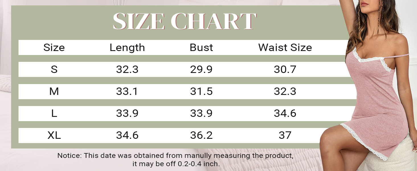 SweatyRocks Women's Sleeveless Lace Trim Nightgown Spaghetti Strap Cami Night Dress Sleepwear