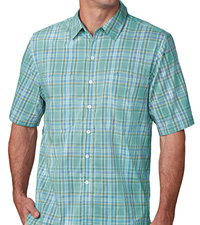 【KOOLOSET】Hidden Pocket Half Shirt SCOTTeVEST Docksider Shirt for Men - 7 Hidden Pockets
