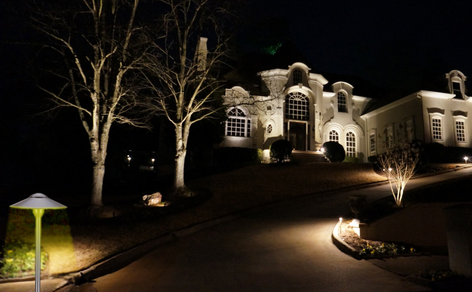 Muguski Pathway Lights Low Voltage Cast Aluminum Construction 12V Replaceable G4 LED Bulb,for