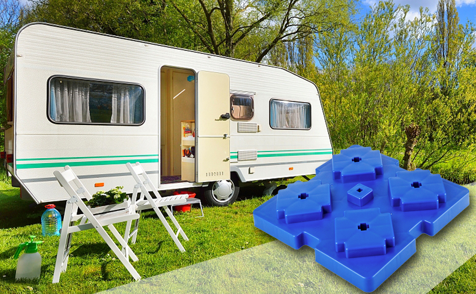 VOGREX RV Leveling Block, 1 Pack Interlocking Leveling Pads
