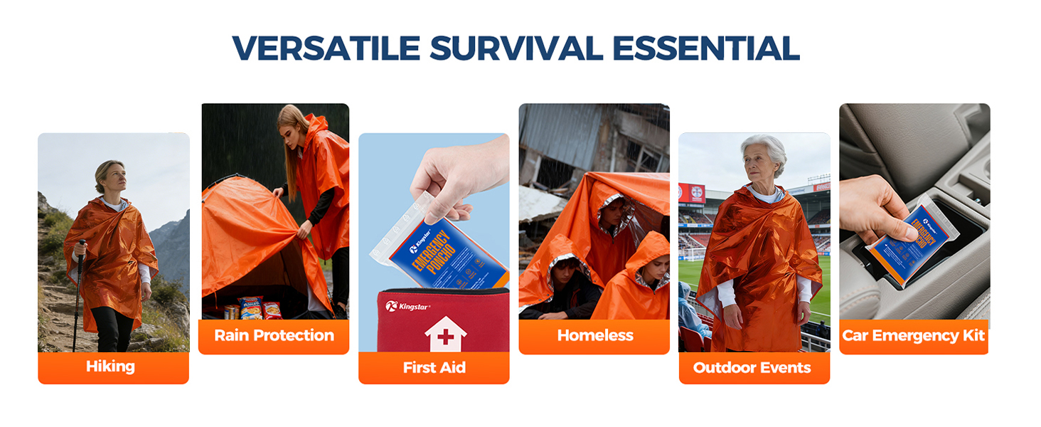 Thermal Reflective Poncho