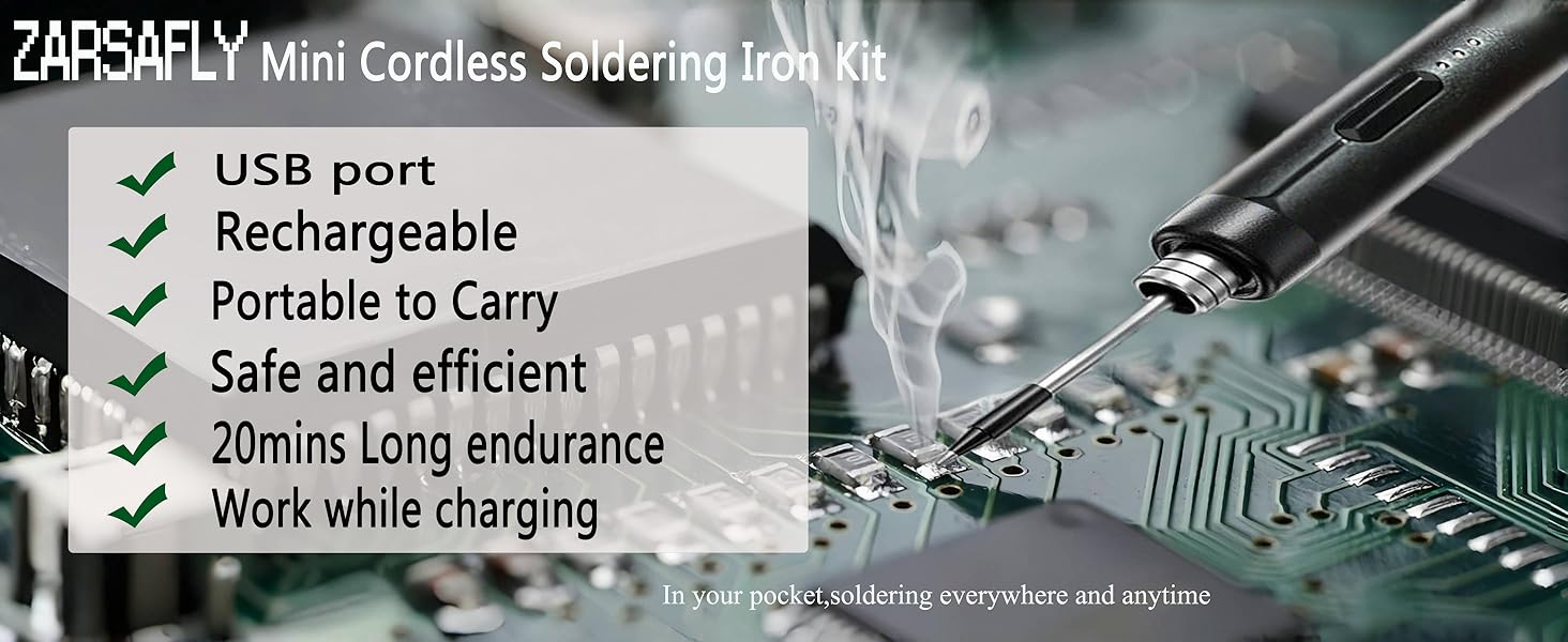 Cordless Soldering Iron Kit