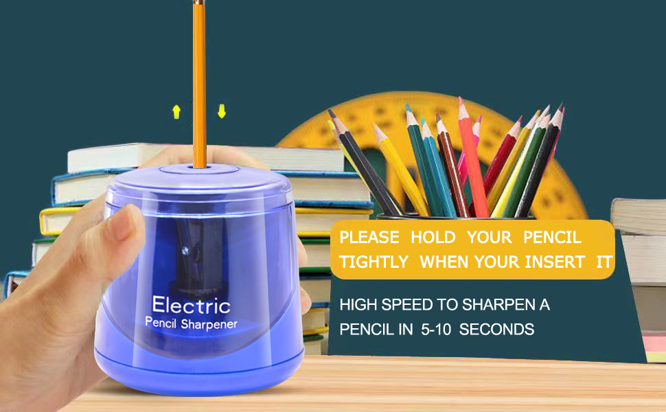 Electric Pencil Sharpener, Battery (Not lncluded) or USB