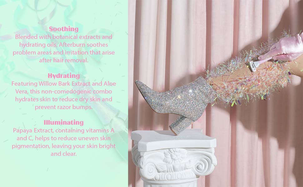 how to use afterburn after shave