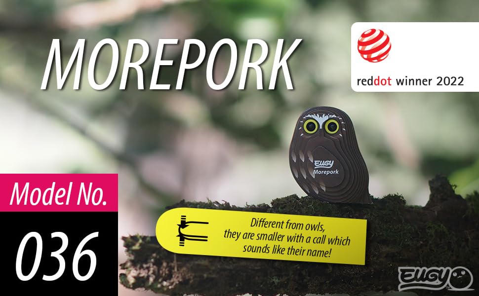 Amazon.com: Eugy Morepork Owl 3D Puzzle - Educational Toy Puzzles