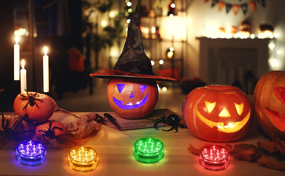 Halloween Pumpkin 多色LEDライト付き LED Halloween Pumpkin w/sound & Multi colored flickering LED