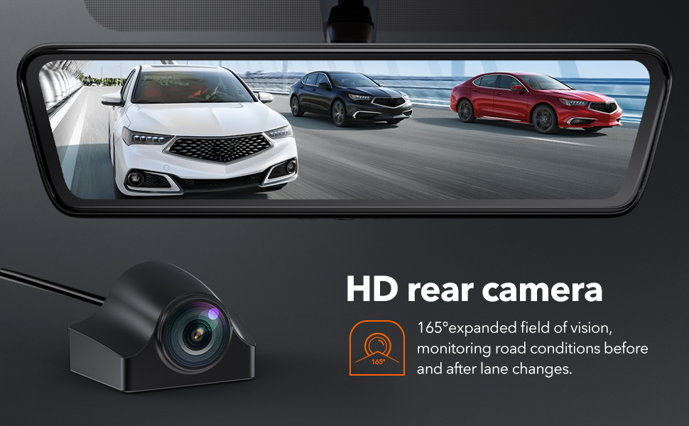 Tesla Model 3/Y G870 Dual Lens Rear View Mirror Camera HD