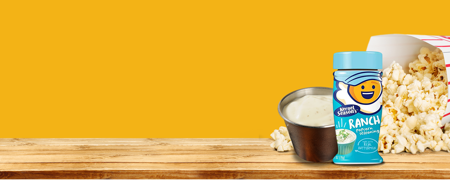 Mini Popcorn Seasoning Variety Pack. Includes Six0.9 Oz