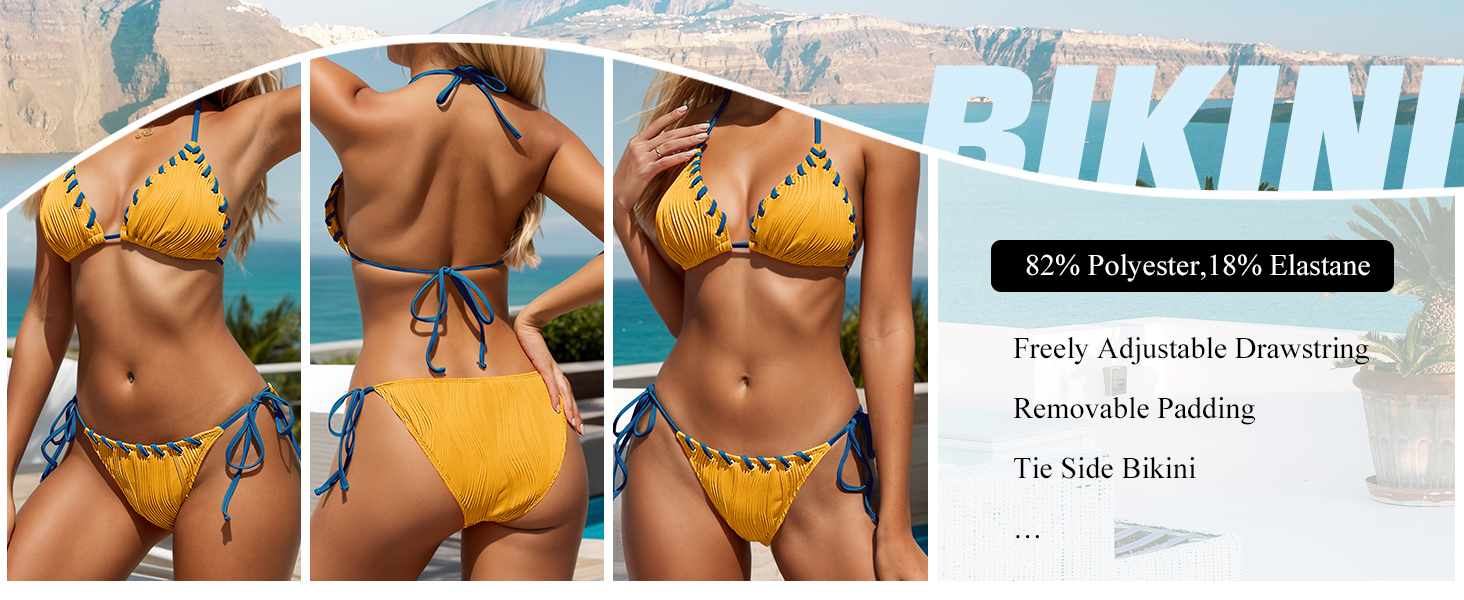 Color Block Bathing Suits