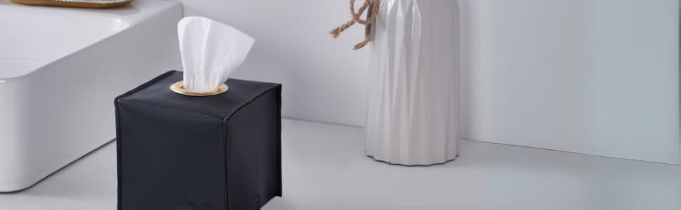 Black tissue box cover Black tissue box cover kleenex tissue box cover square tissue box cover black