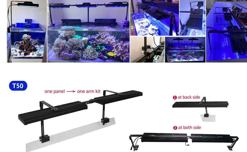 PopBloom Arm Mounting Kit for Saltwater Marine Led Aquarium