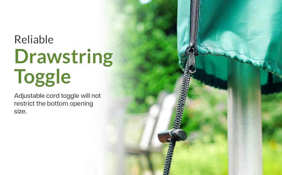 WINSOME Rotary Washing Line Cover Waterproof Polyester Fabric with Zip