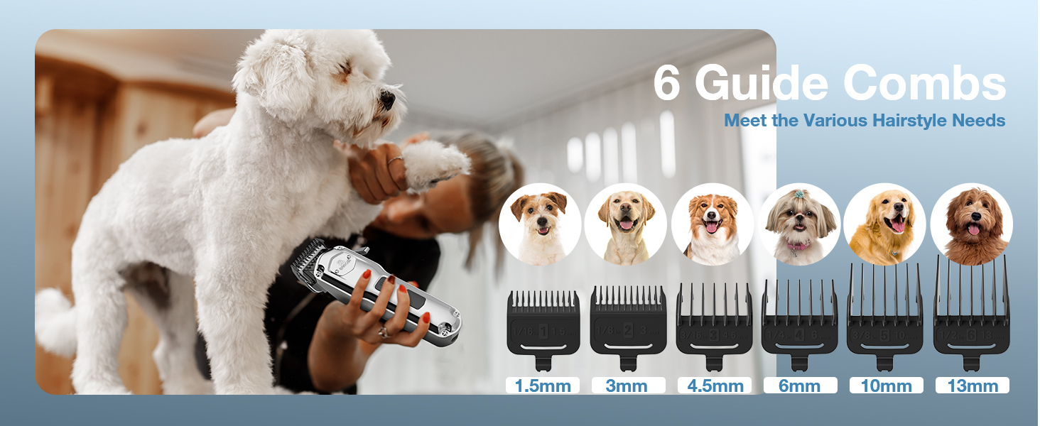oneisall Dog Clippers for Grooming for Thick Heavy Coats/Low Noise
