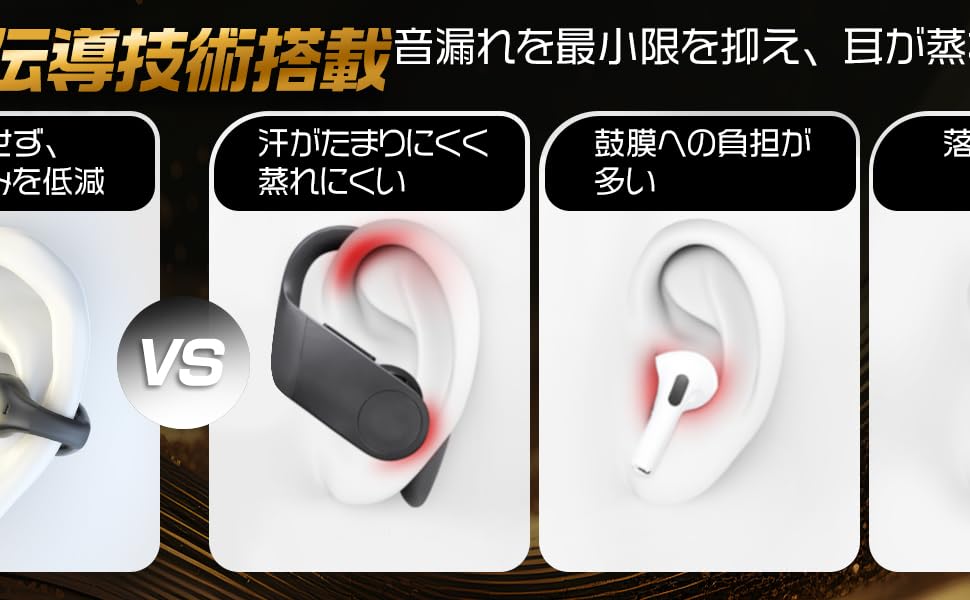 ♦️ACREO Openudsマイク付 TFH オープンイヤーワイヤレス　イヤホン Amazon.co.jp: オープンイヤー 完全ワイヤレスイヤホン Earaku