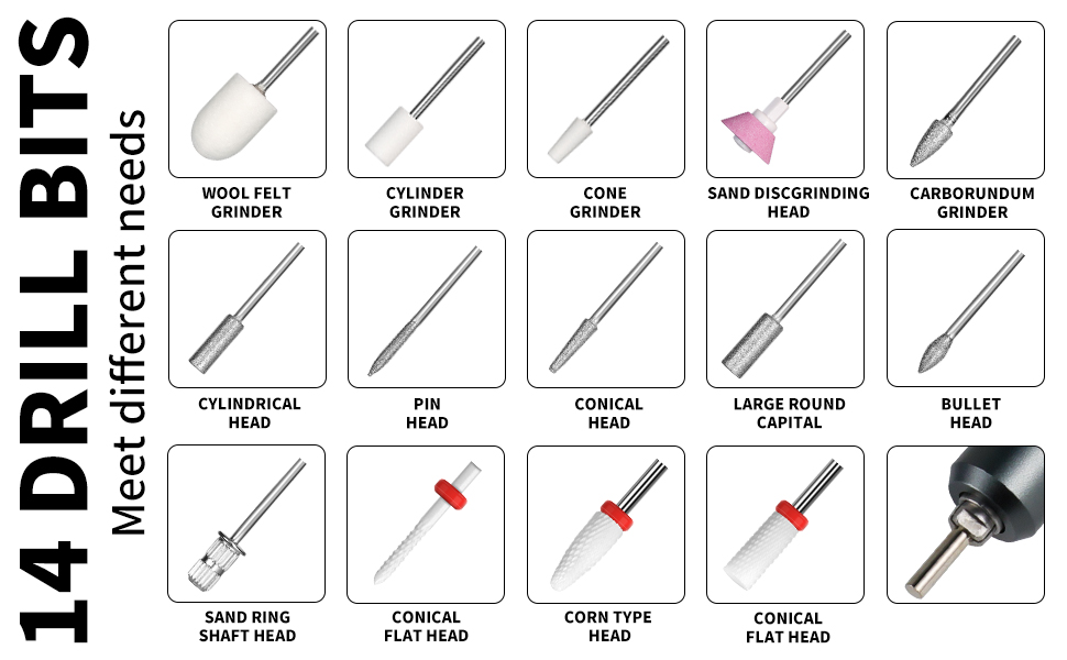 portable electric nail drill,nail electric files and buffers,efile nail drill