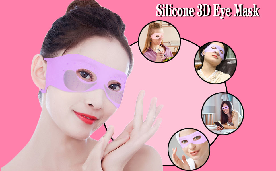 FA FIGHTART 2Pcs Silicone 3D Eye Mask Earhanging Eye