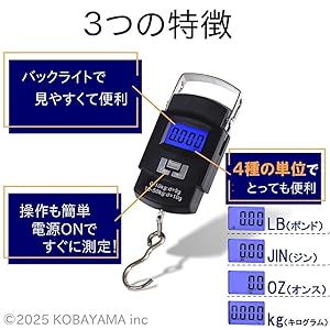 ポケットバランス　ハンギングスケール Amazon | ビッグマン(Bigman)デジタルハンギングスケール 50kg