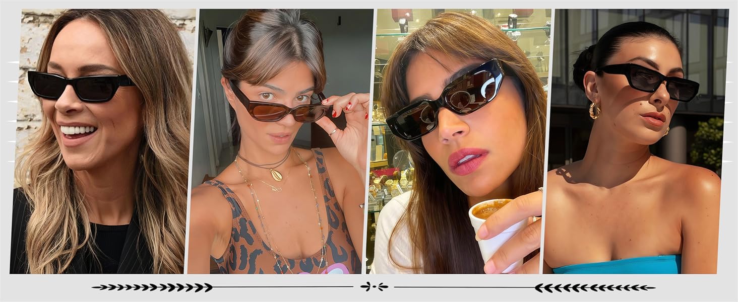 Retro 90s Sunglasses for Women Men