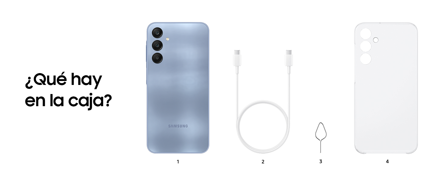 Qué hay en la caja, galaxy a25 5g