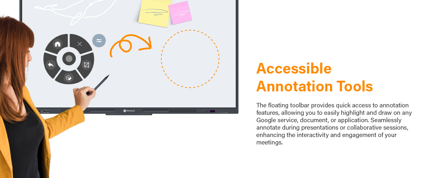 AG Neovo Meetboard 4 IFP6504E-AE Smart Board Instant Annotation