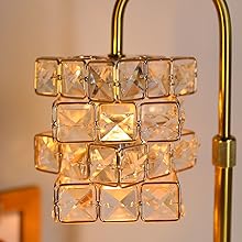 candle warmer lamps in the shape of Rubik's cube crystal lampshade for nice home decor